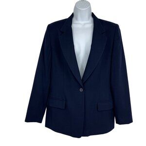 Pendleton Single Button Virgin Wool Blue Blazer Size 12